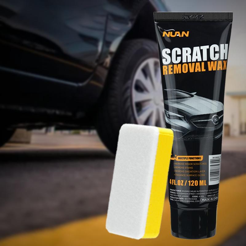 NUAN Car Scratch Repair Wax Paste, Scratch & Swirl Remover Polishing Compound, Restores Gloss & Clarity, Includes Applicator Pad & Towel — New Year Sale