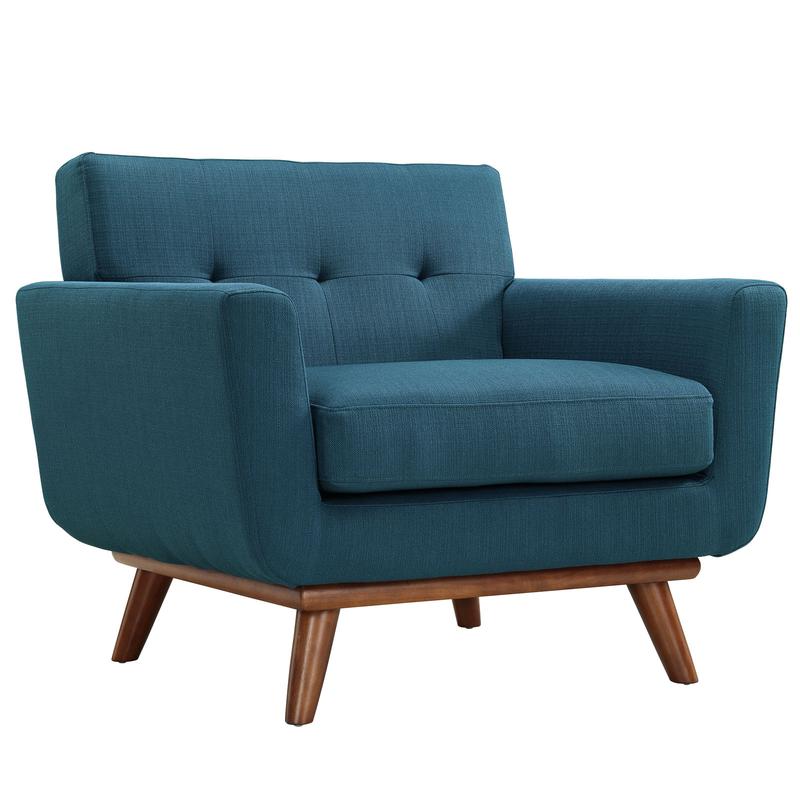 Modway Engage Armchair and Sofa Set of 2 in Azure