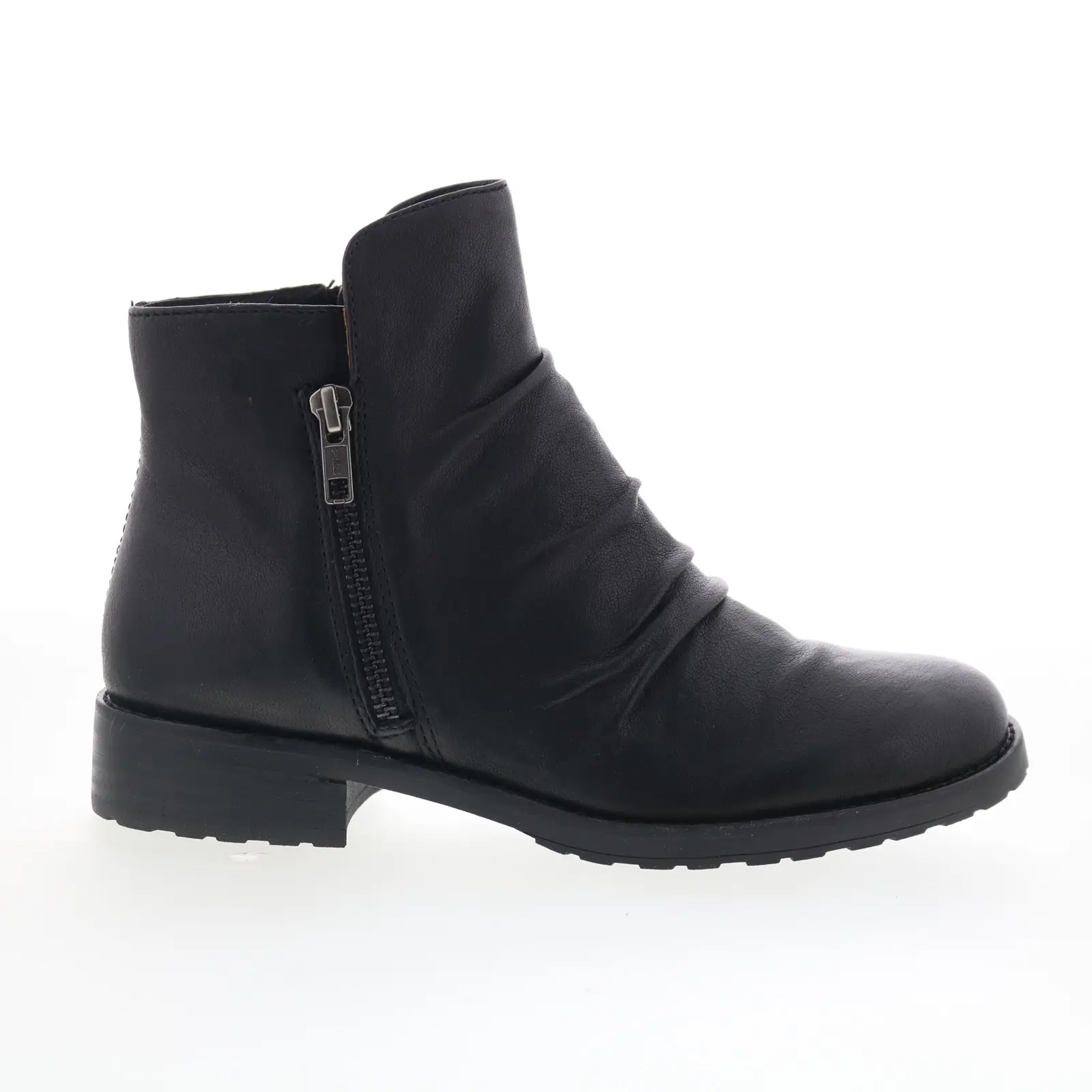 Sofft Beckie II SF01035 Womens Black Leather Zipper Ankle & Booties Boots