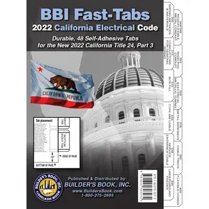 2022 California Electrical Code, Title 24 Part 3 Self-Adhesive Fast-Tabs