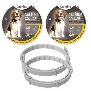 Calming Dog  – Pack of 2 adjustable, reduces anxiety, stress & bad behavior, perfect for small, medium & large dogs!