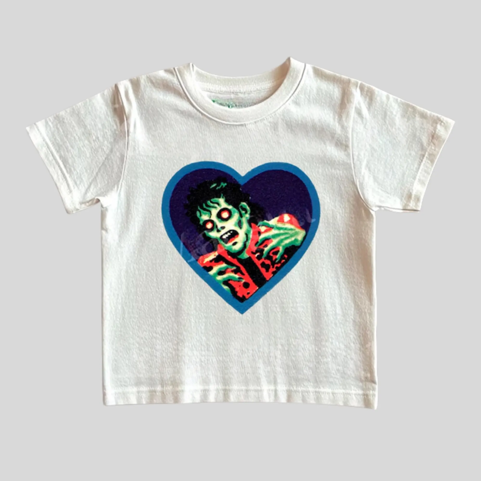 Zombie Michael Jackson Graphic Baby Tee, Vintage 2000s Thriller Horror Tshirt, Y2k Pop Tee
