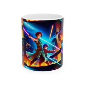 Jedi Ceramic Mug - Customizable 11 oz, BPA-Free, Durable and Safe