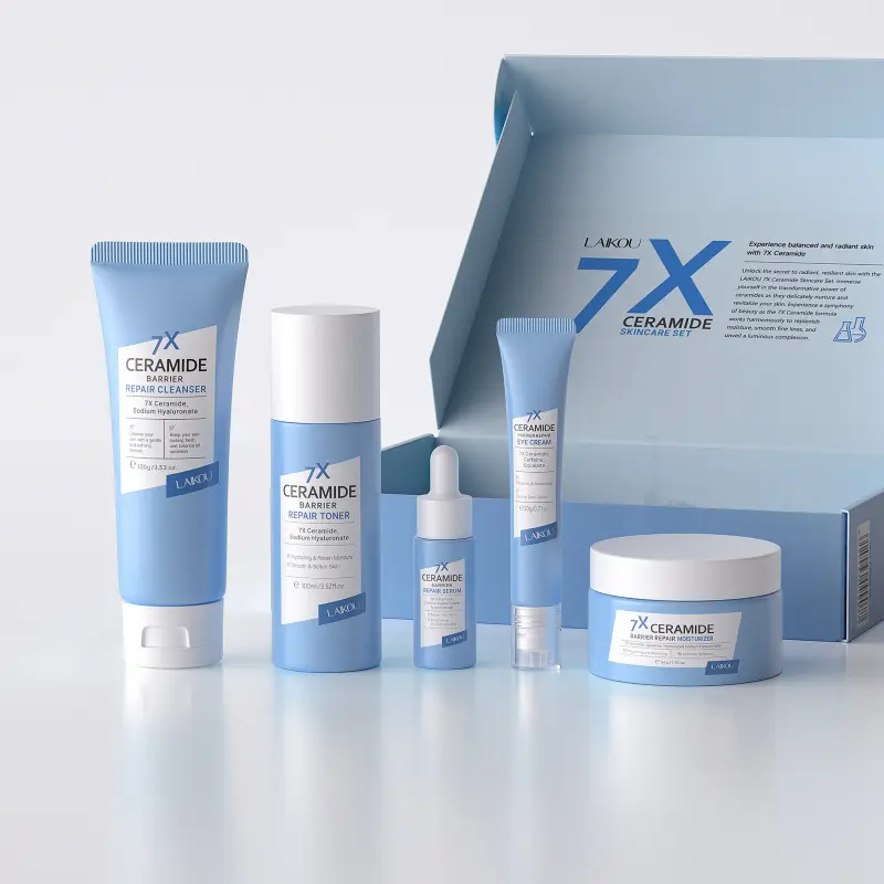 Ceramide Moisture Care Gift Set - Gentle Hydration, Skin Repair, Hydrating 5-Piece Facial Skincare Kit