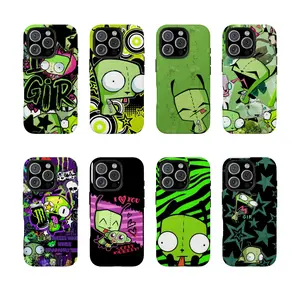 I-Invad3r Z-Zim GIR Phone Case|Y2K Aesthetic Protective Cover Y1328 |Phone Case Compatible with iPhone 17 16 15 14 13 12 11 pro pro max & Samsung S25 S24 S23 S22 S21 Durable Protection Dual Layer Design Glossy