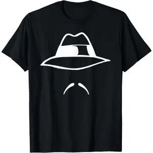 [100% Cotton] Mens Lowrider Hat & Moustache Chicano Cholo Latino Low Rider T-Shirt Casual Crewneck,Unisex Crewneck T-shirt for Men And Women