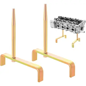 Cylinder Head Stands, 2pc Engine Cylinder Head Bracket with Tapered Mandrels, Cylinder Head Work Stand Set for Engine Maintenance and Storage