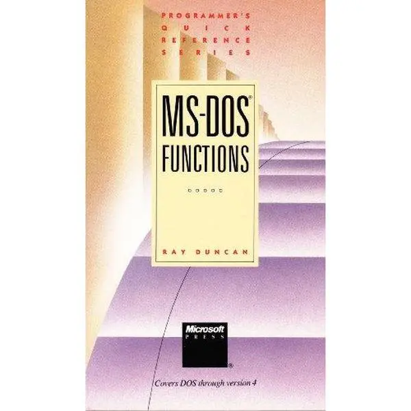 USED Book - MS-DOS Functions (Programmer's Quick Reference Series) by Ray Duncan (Paperback) - english
