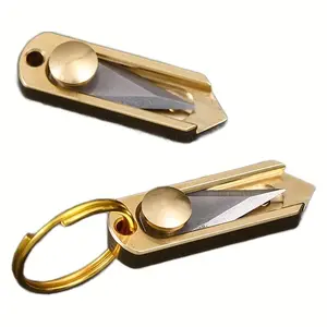 Two-Handed Mini Pocket Knife with Adjustable Blade, Stainless Steel Tip, Keychain Pendant, Ambidextrous Design, Compact Edc Knife, Well Designed Blades