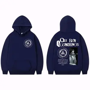 Rapper Canserbero Album 2 Sided Graphic Hoodie Casual Street Style Fleece Fabric Pullover Hooded Sweatshirt Tops Trendy for Women for Men