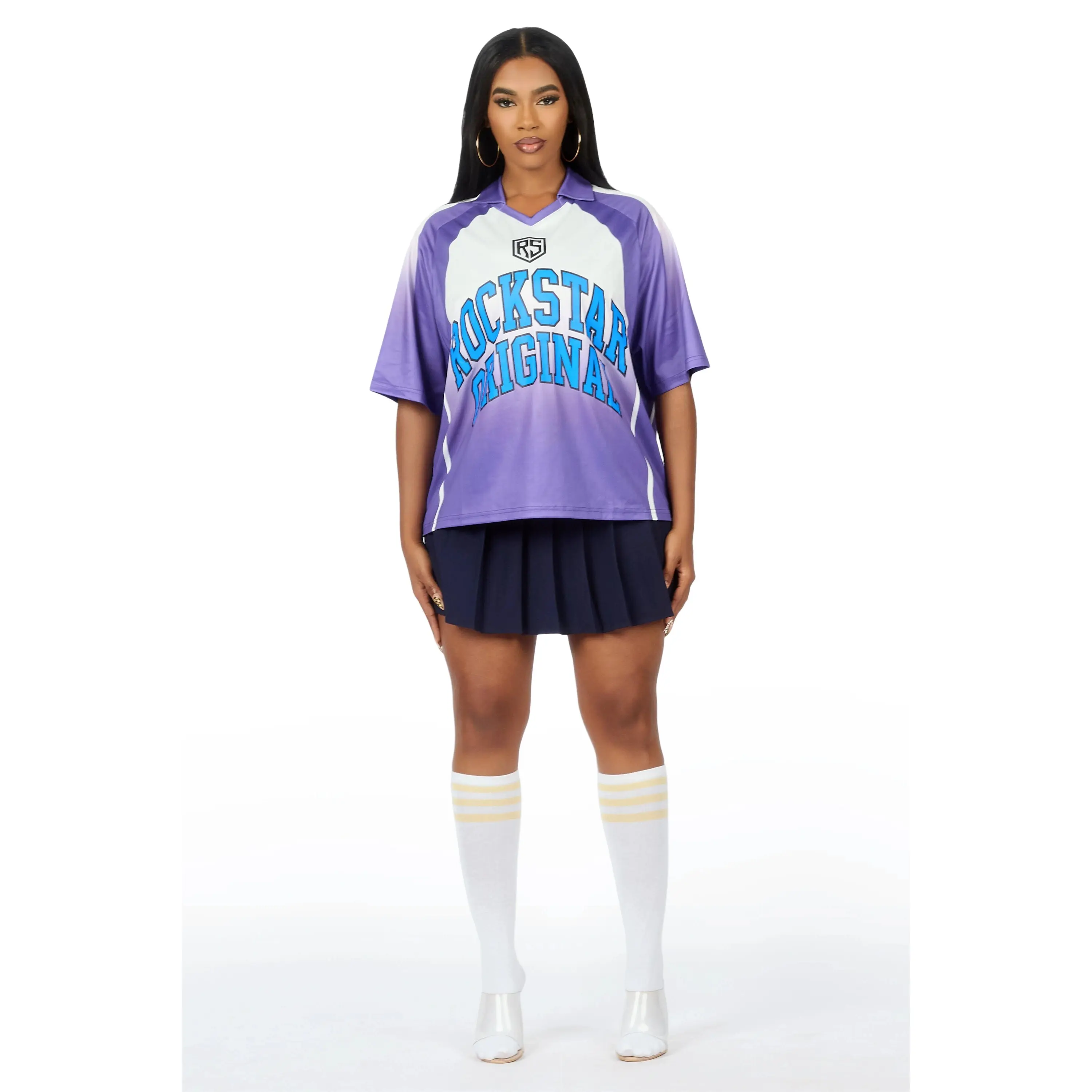 Jaiyaa Purple Graphic Jersey