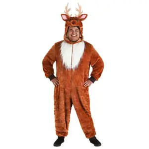 Men's Plus Size Dashing Deer Costume