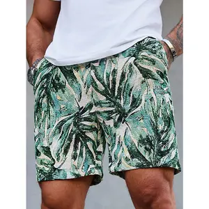 Men's Summer Tropical Print Shorts – Quick-Dry, Breathable, Elastic Waist with Drawstring. Ideal for Beach, Vacation, Casual & Athletic Wear. Sizes S–XXL | Waist 75–90cm | Top Rated, Durable Polyester Comfortable Fit Style