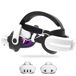 MLemonVR 12000mAh Battery Head Strap Compatible with Quest 3 / 3S | Built-in Extended Battery for Unlimited VR Gaming | Fully Adjustable & Ergonomic Design for Pressure-Free Comfort During Long Sessions