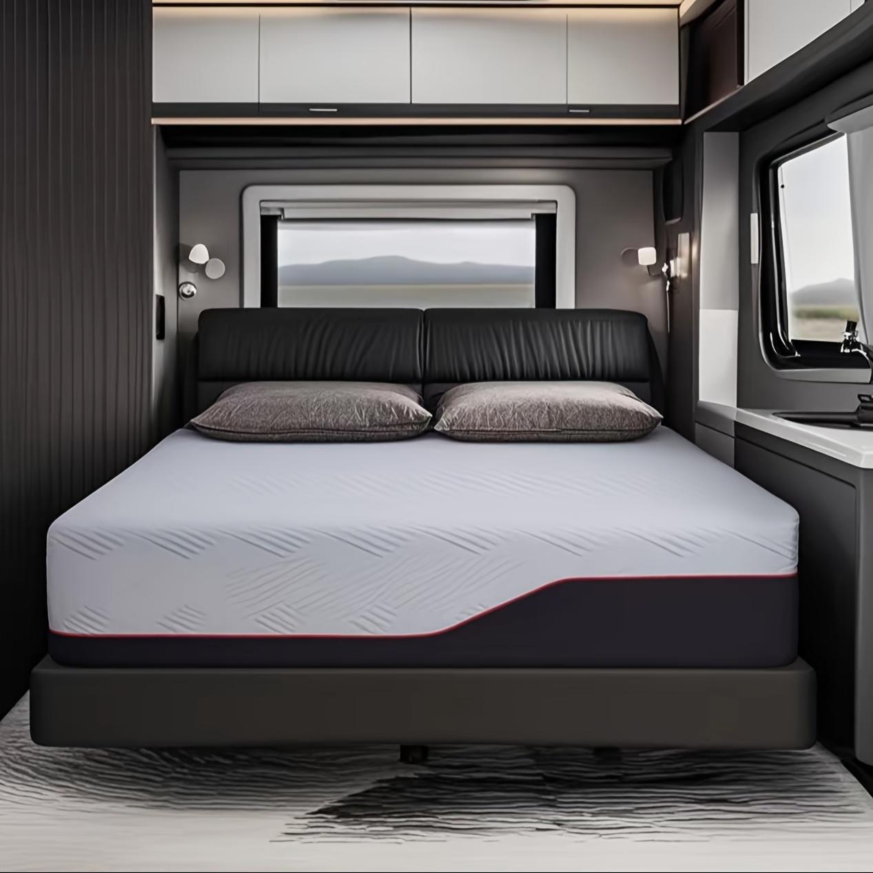 Full Queen King Size Mattress 14 Inch - Cooling Gel Memory Foam, Medium Firm Pressure Relief, Hypoallergenic, Plush Feel, Polyester Cover, Ideal for Bedroom, Guest Room, Dorm Essentials | Modern Bedroom Decor | Durable Mattre