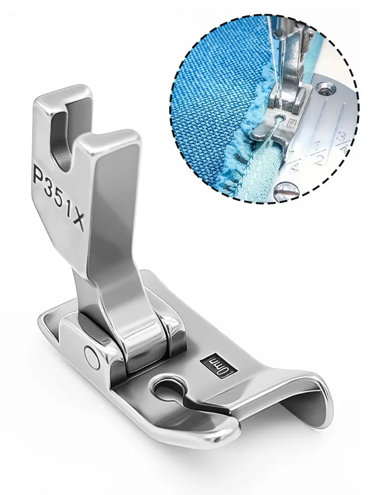 Flat car presser foot P351X right gear edge presser foot computer flat car presser thread thick material presser foot industrial sewing machine accessories