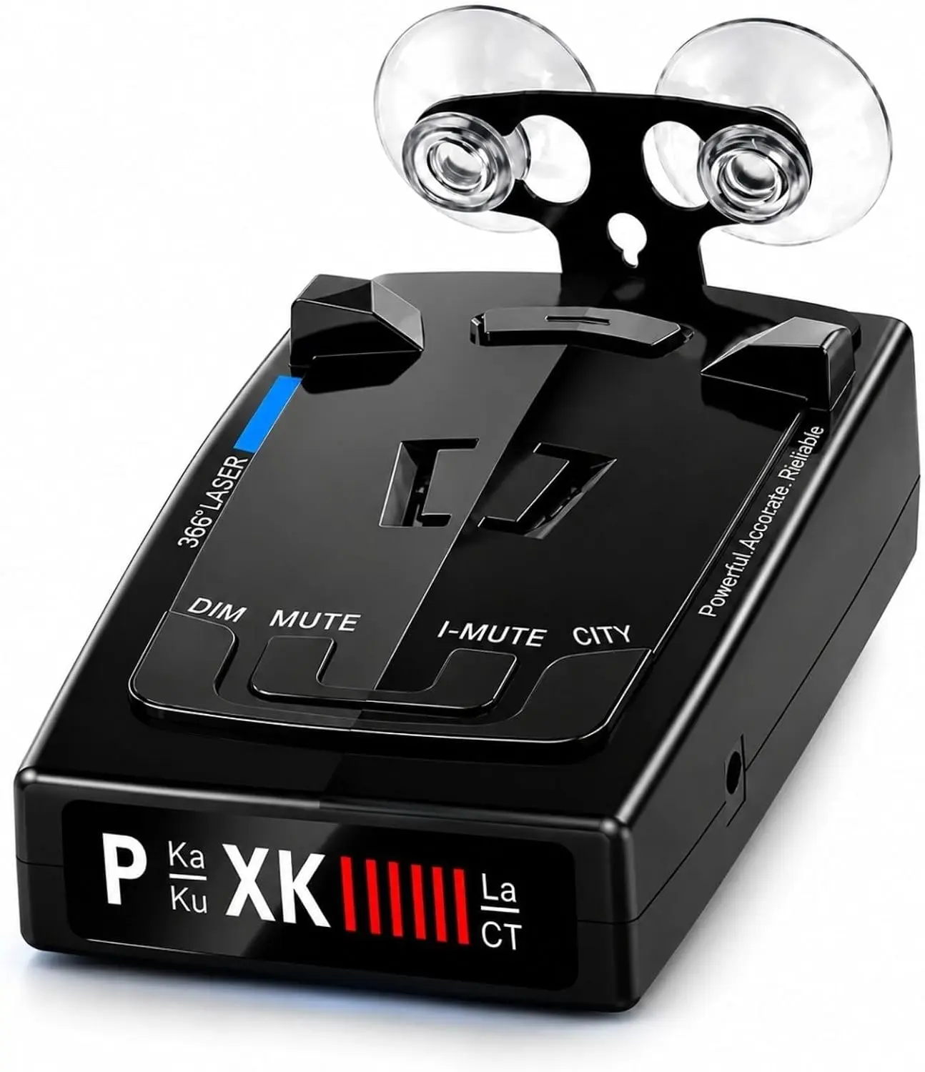 Portable Radar Detectors for Cars, In-Car Unit with 360° Full-Band Multi-Band Scan, X/Ka/Ku Signal Alert Support, City & Highway Modes, DSP Noise Reduction, Voice Alerts, Memory Function for Driving Safety