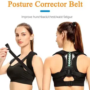 Corrective straps, back stretchers, orthostatic straps, pull straps,Posture Corrector for Women and Men – Adjustable Back Brace for Hunchback Correction, Upper Back Pain Relief, Shoulder Support for Desk Work and Daily Wear – Breathable & Lightweight