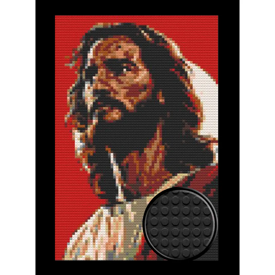 Jesus Christ Bricked Mosaic Home Decor 20x30"