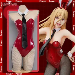 Chainsaw Man Power Costume Bunny Suit  Leather Jumpsuit