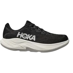 HOKA Rincon 4 Men's Running Shoe - Black/White Lightweight Breathable Running Sneakers, Casual Running Shoes, Lace Closure, Shock-Absorbing Foam Midsole, All-Season Performance Footwear