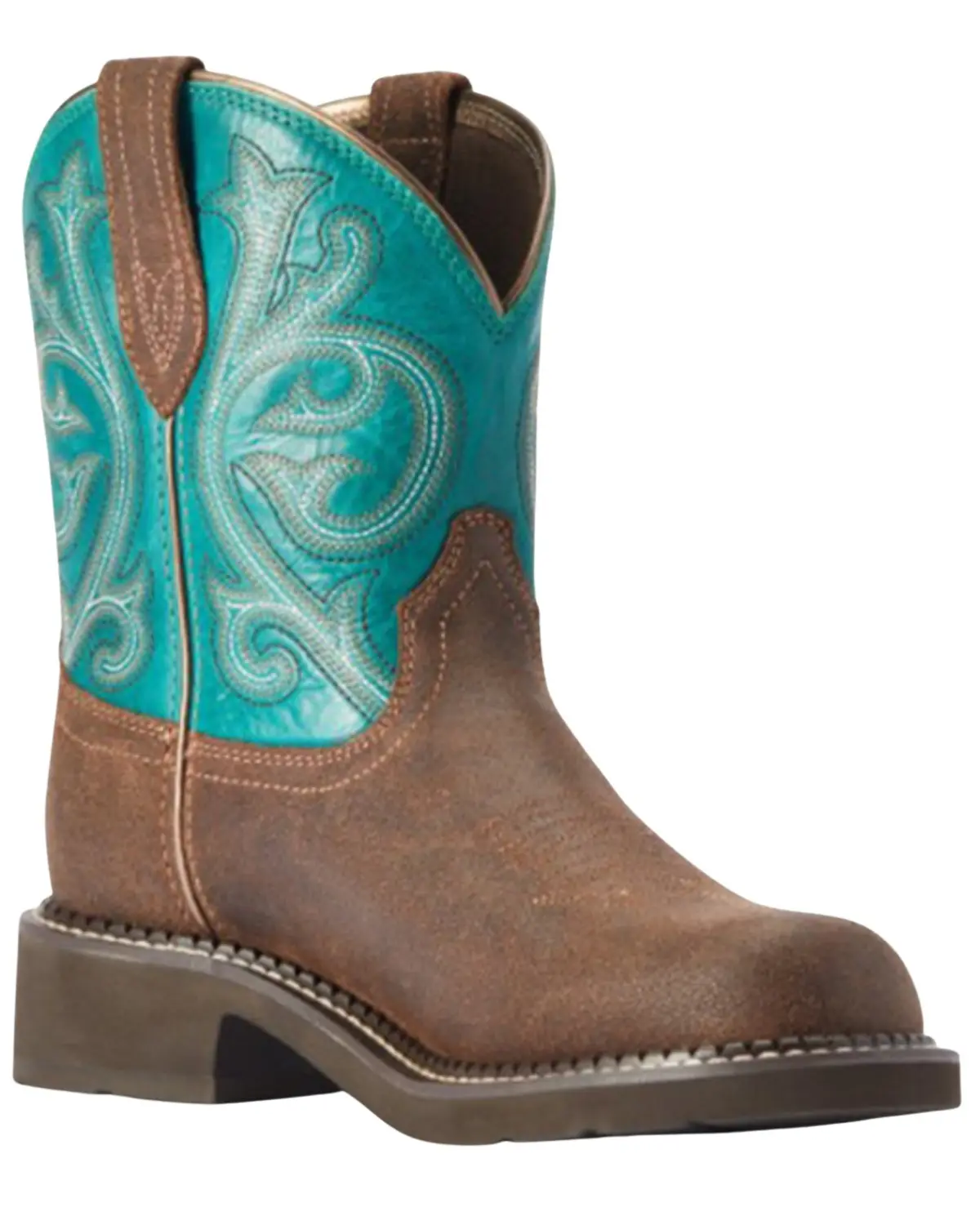 Ariat Women's Women'S Fat Heritage Performance Western Boot Round Toe - 10042463