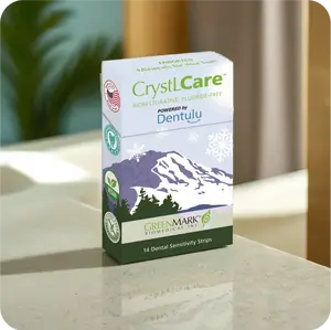 CrystLCare Biorestorative, Fluoride-Free - Remineralizing Dissolvable Dental Strips - Sensitivity Relief from Whitening - Oral, Daily