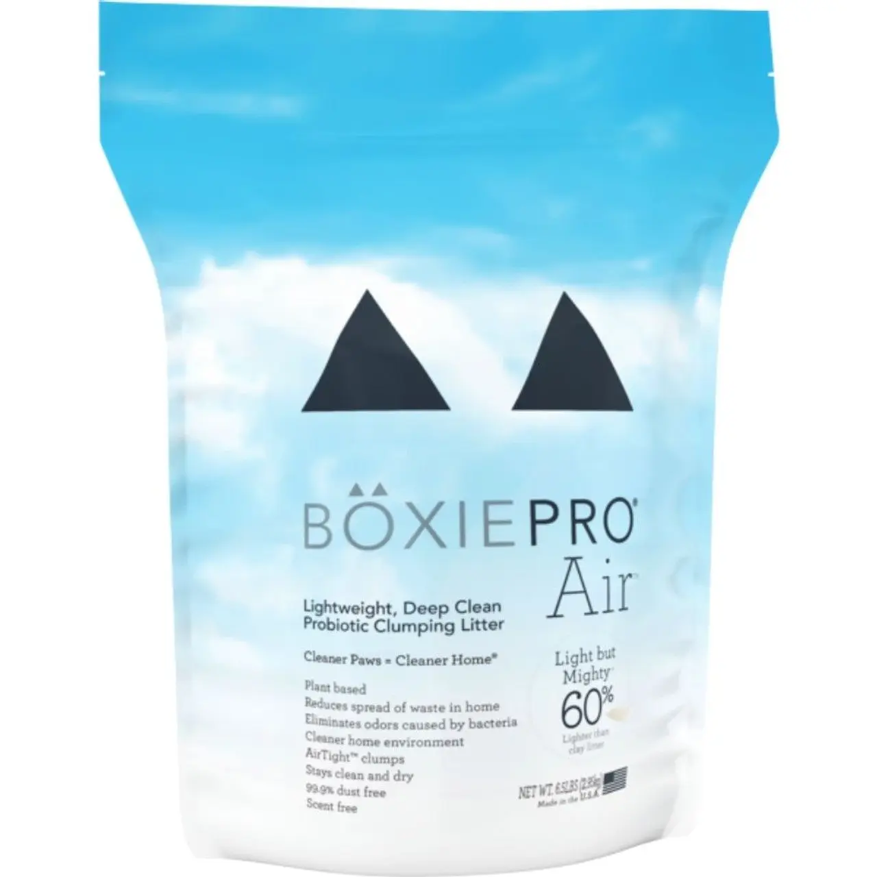 BoxiePro Air Lightweight Deep Clean Probiotic Clumping Litter