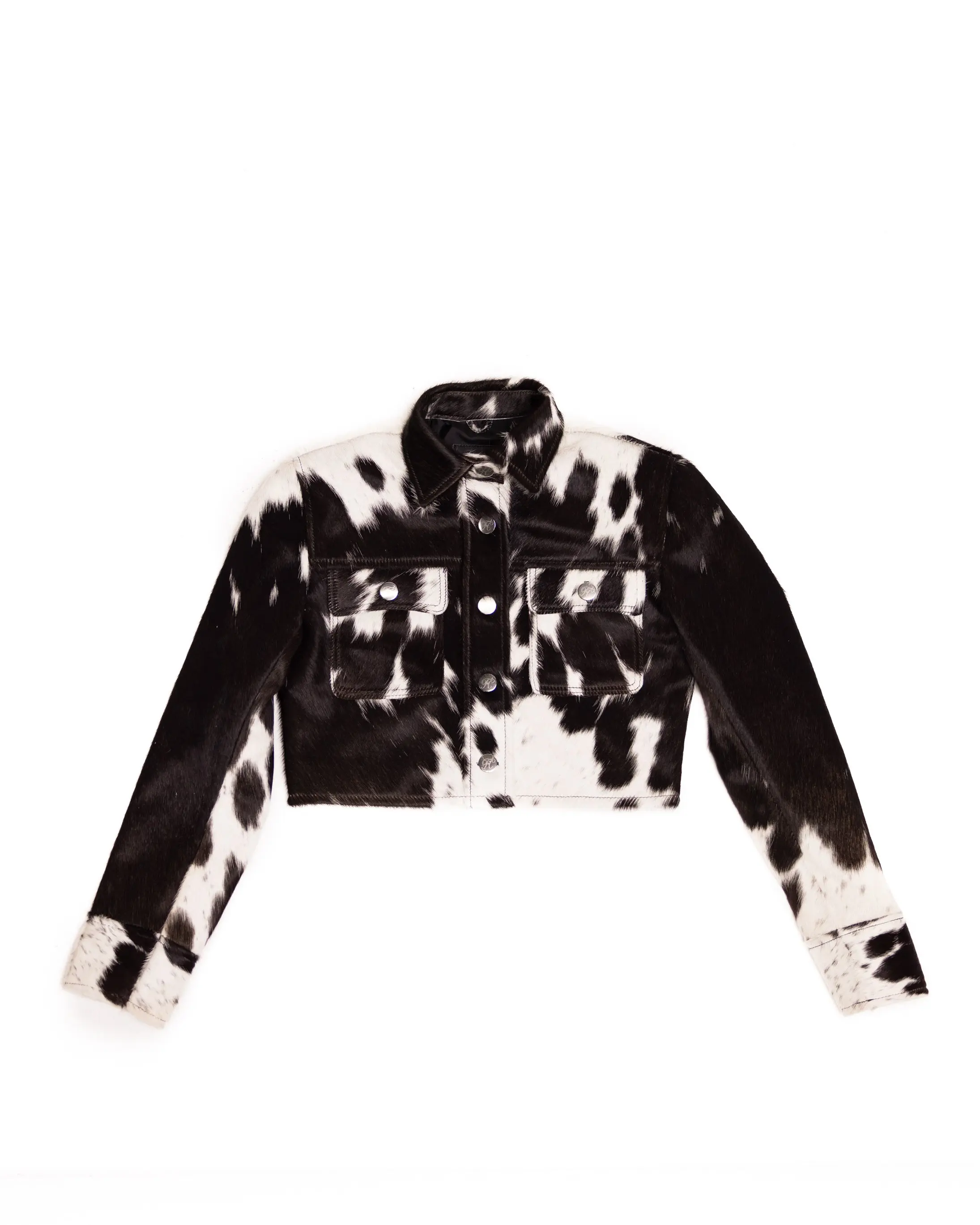 Ladies Cowhide Jacket | Black and White