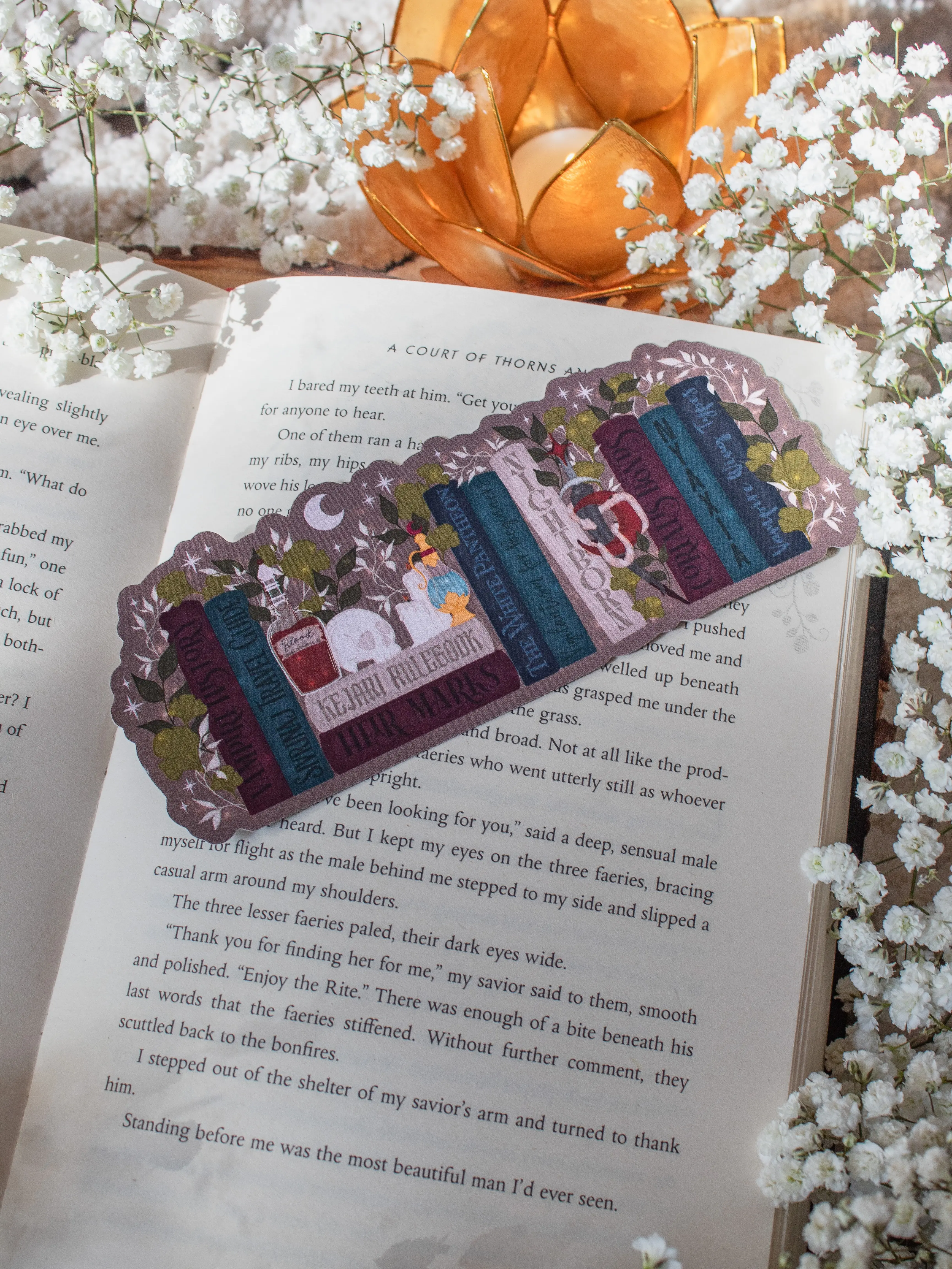 Serpent and The Wings of Night Die-Cut Bookmark | Oraya's Bookshelf