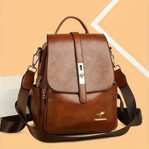 Vintage Anti-theft Backpack Purse,College Style University School Backpack,Women Casual Travel Commute Backpack