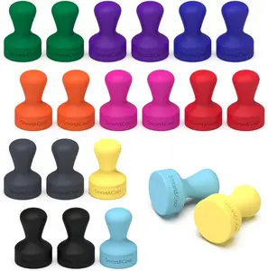 Silicone Anti Scratch Push Pin Refrigerator Magnets, Thumbtack Magnets for Fridge, Dry Erase Board, Whiteboard, Office, Classroom, School (20 Pack, Multi)