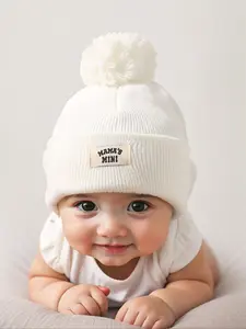 Knitted Hat, Beanies for Newborns & Toddlers, Warm Winter Beanie for Outdoor Use, Casual Style Daily Commute Cap, Suitable for Fall & Winter