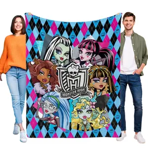 Monster High Blanket Soft Flannel Bed Sofa Throw Birthday Gift for Kids Children
