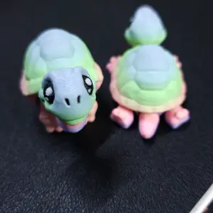 Articulated Pocket Pets- Rainbow Turtle- Fidget toy