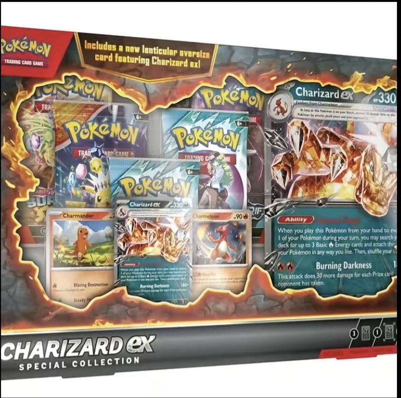 Pokemon Charizard ex Special Collection Trading Card Game Includes New Lenticular Oversize Card Featuring Charizard ex 330 Power