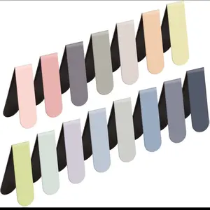 15PCS Magnetic Cute Bookmarks for Women, Men & Kids - Solid Colorful Light Bookmarks (Pack of 15)