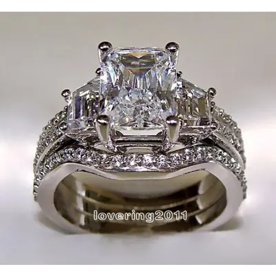 Stone Ring Costco Platinum Band Costco Wedding Band Double TikTok Shop