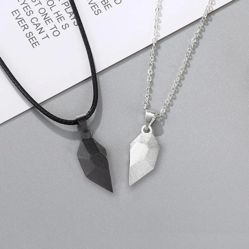 Heart Magnet Necklace Set for Couple Boyfriend, Girlfriend, Husband, Wife, Gift
