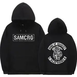 S@MCRO's Hoodie for men, Double Sided Print Hoodie Sweatshirt Tops S0ns of An@rchy SAMCRO Men Womnen Fashion Brand Design Pullover Hoodies Sweatshirt, Hoodie, Comfort Colors