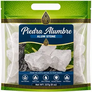 Alum Stone (Piedra Alumbre) – Natural Mineral Crystal Deodorant & Skin Care Stone, Multi-Purpose Aftershave & Odor Control, 8 oz