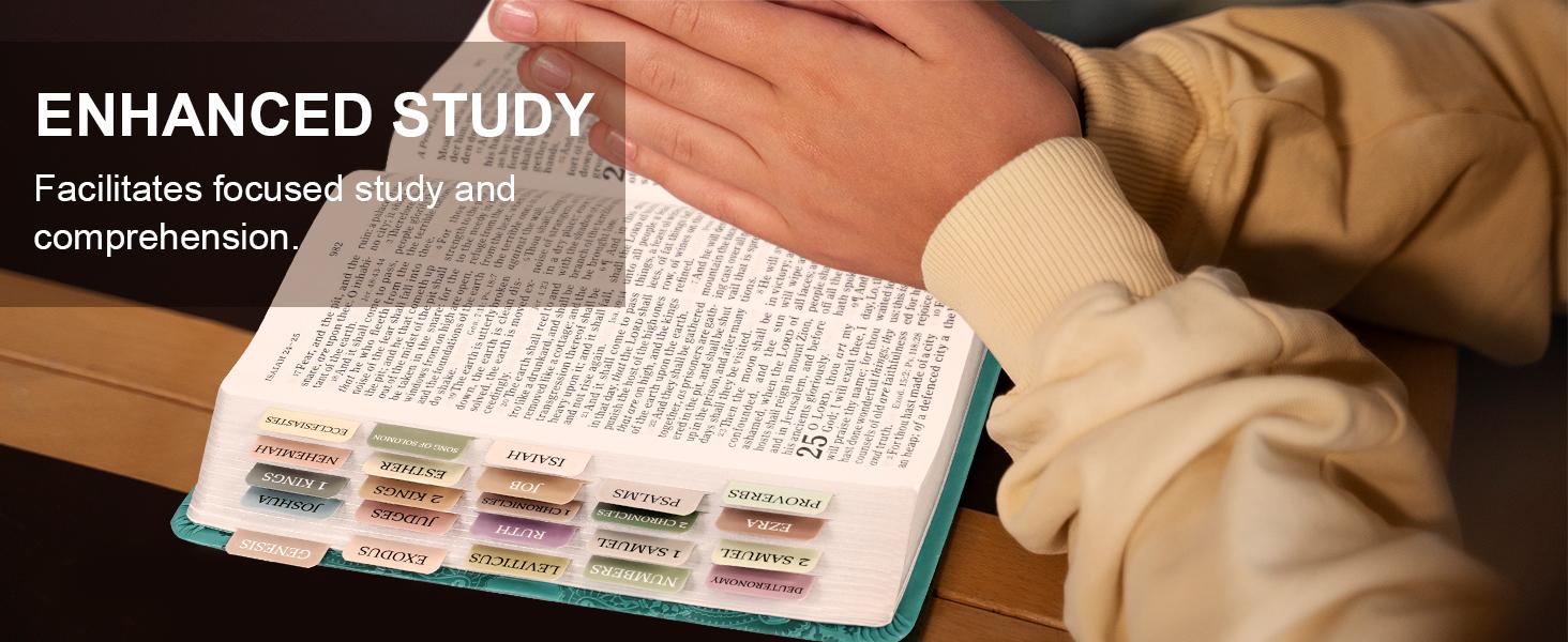 Pink Bible Tabs for Women & Men, Laminated Bible Tabs for Study Bible, Boho Theme Bible Tabs for Easy Navigation, Simplify Your Bible Reading Experience with Easy-to-Use Indexing Tabs