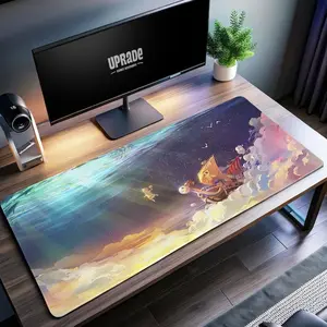 Anime Pirate Adventure Gaming Desk Mat – Celestial Seascape Mouse Pad, Perfect Gift for Anime and Sea Adventure Fans