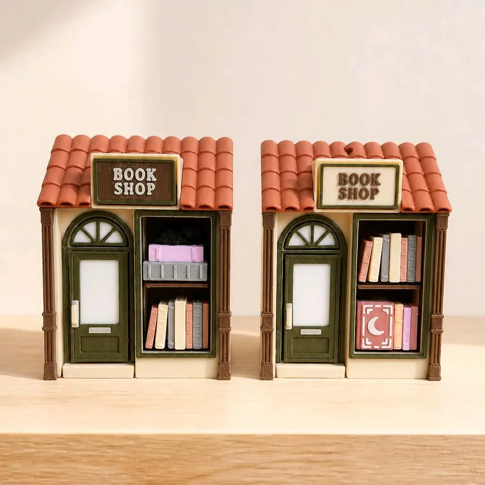 3D Printed Book Shop Clicker Fidget – Cute Mini Bookstore Desk Decor for Book Lovers