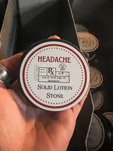 Solid Lotion Stone | Melts on Contact for Silky Soft Skin | Plastic-Free, All-Natural, 2 OZ / 60 Gr