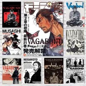 Anime V-Vagabond Poster Wall art print art suitable for living room bedroom bar parlor home decoration gift  Custom Photo Poster  Personalized Wall Art