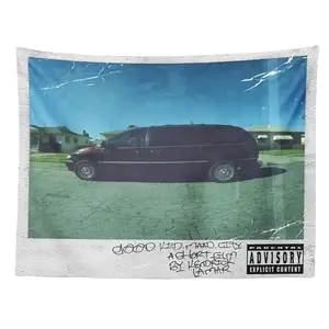 Good Kid City Art Music Album 3x5Ft Flag Poster Tapestry for College Dorm Decoration Banner Indoor Sign with 4 Brass Gromments