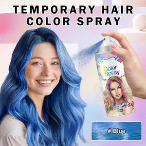 Temporary Hair Color Spray For Women Men,Washable Natural Hair Wax Color,Quick Drying, Non-Sticky, Hair Color Spray for Party,Halloween,Cosplay DIY,Christmas.(Red,Blue,Purple,Green)