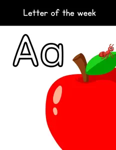 Letter of the Week Activity Workbook: Comprehensive Letter 'A' Learning with Practice Pages – Ideal Homeschool Curriculum: Letter Worksheet
