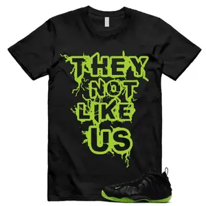 Unisex Shirt to Match Sneaker, Foamposite Volt Black Air One T Shirt Match Not Like US, Trending Shirts, Top T-Shirt